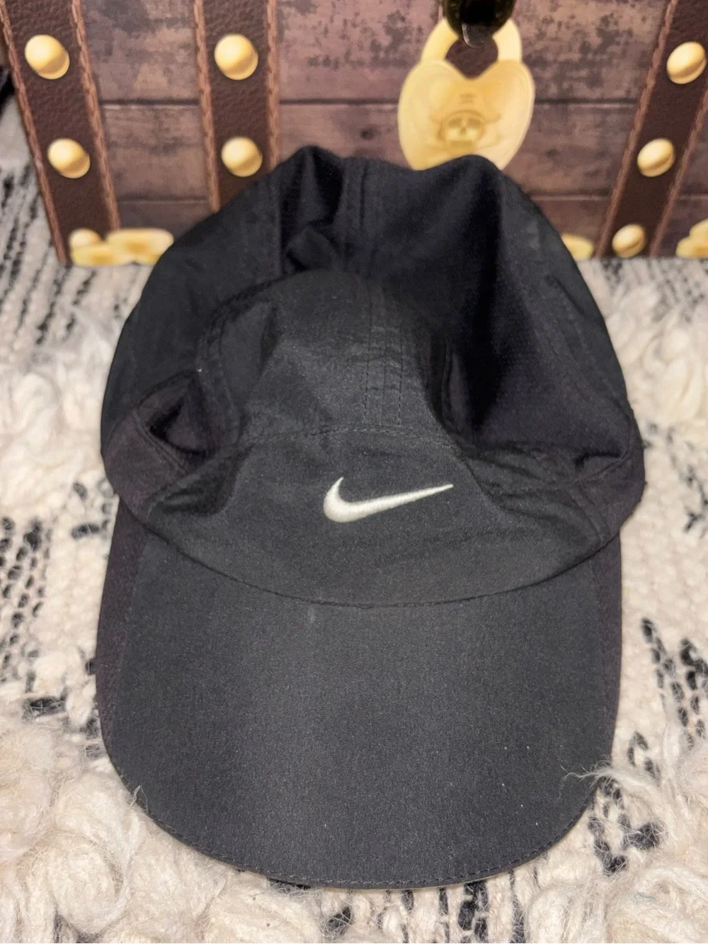 Nike Featherlight Dri-FIT Running Hat Black Adjustable